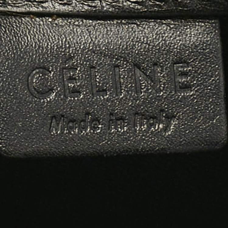 Pre Owned Celine Tricolor Leather Nano Luggage Tote