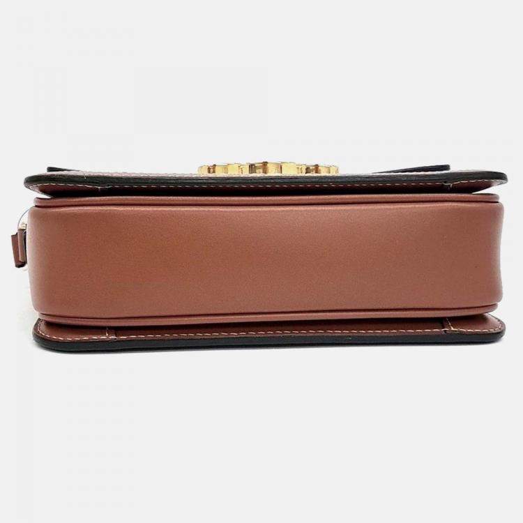 Pre Owned Celine Brown PVC Triumph Bag Tin