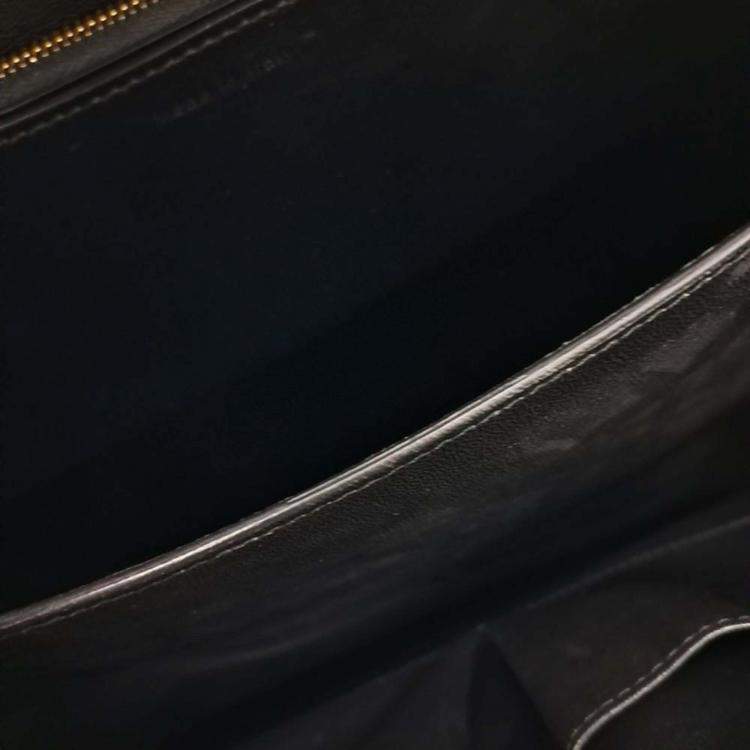 Pre Owned Celine Black Leather Classic Box Medium