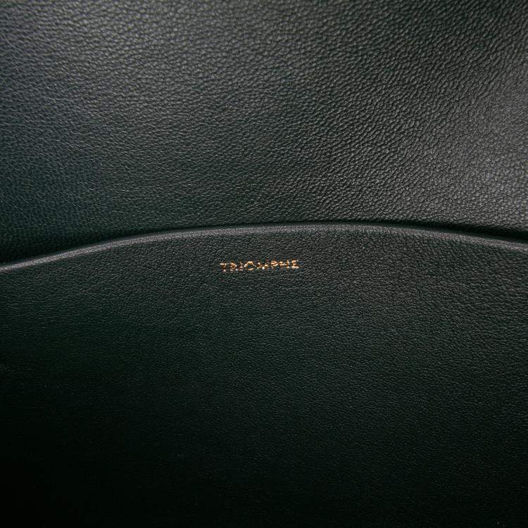 Pre Owned Celine Green Classique Shiny Calfskin Triomphe Crossbody