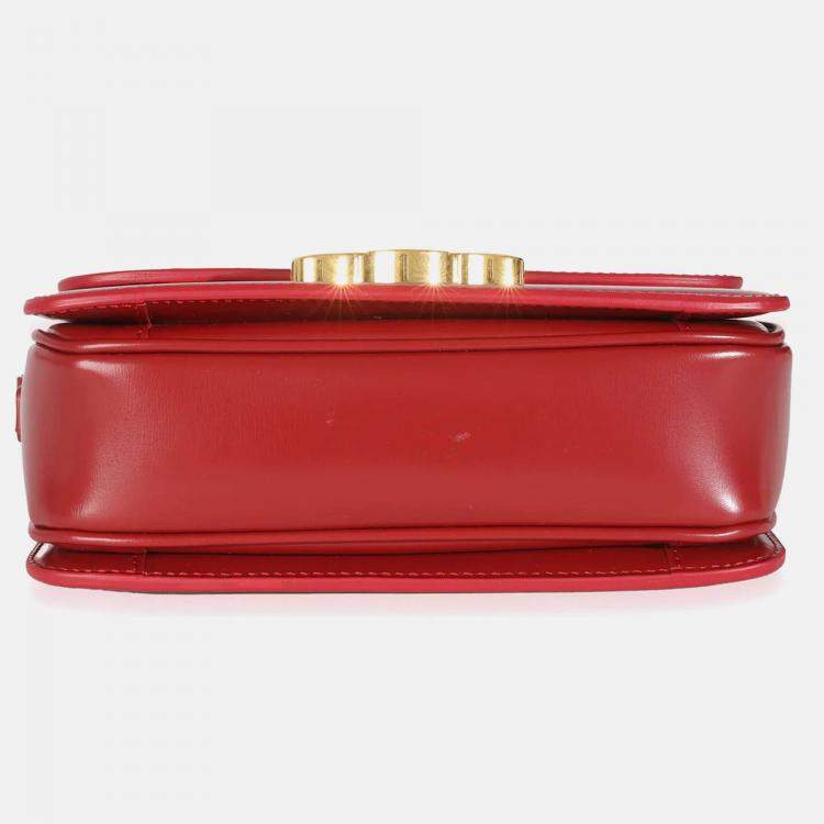 Pre Owned Celine Carmin Shiny Calfskin Teen Triomphe Bag