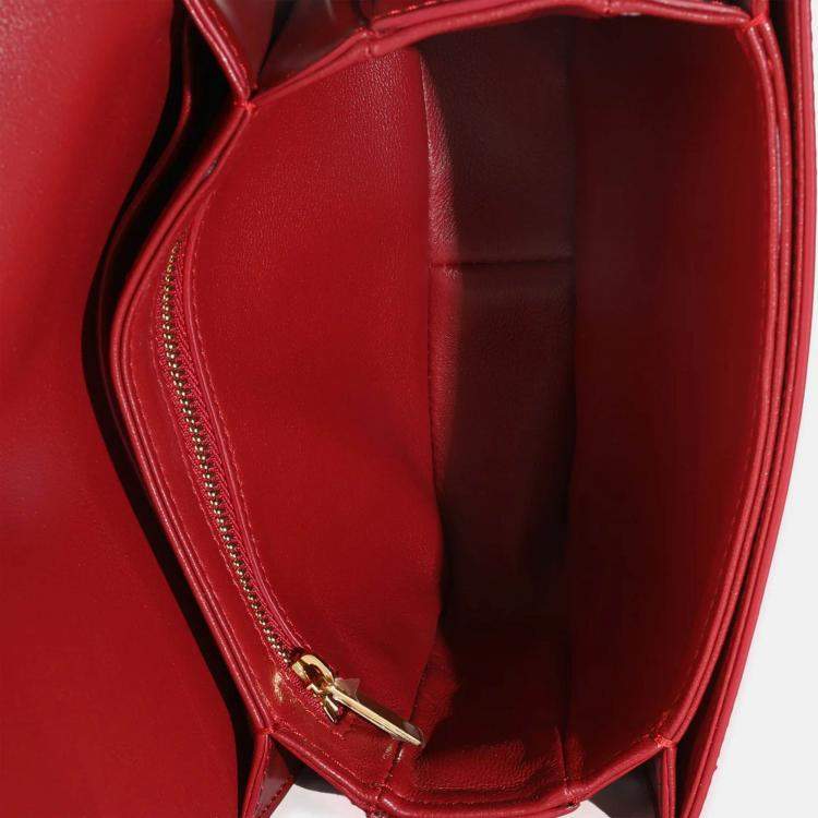 Pre Owned Celine Carmin Shiny Calfskin Teen Triomphe Bag