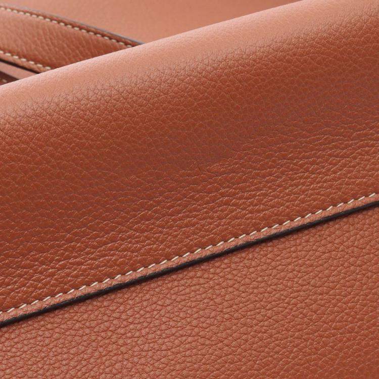 Pre Owned Celine Brown Small Calfskin Cabas Cuir Triomphe Anais Tote