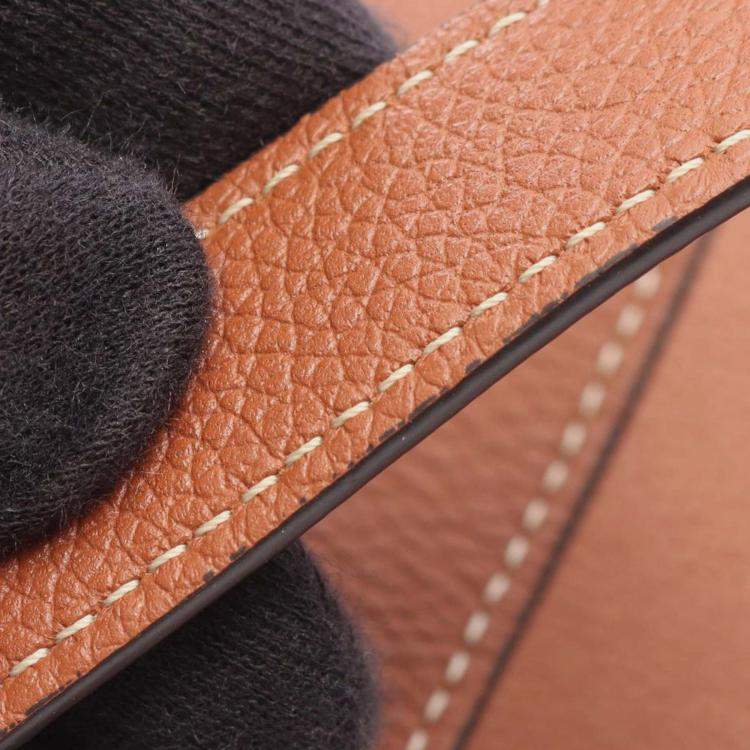 Pre Owned Celine Brown Small Calfskin Cabas Cuir Triomphe Anais Tote