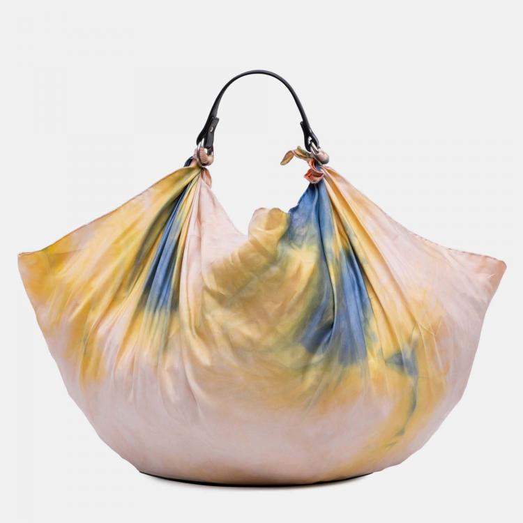 Pre Owned Celine Pink Silk Scarf Bag