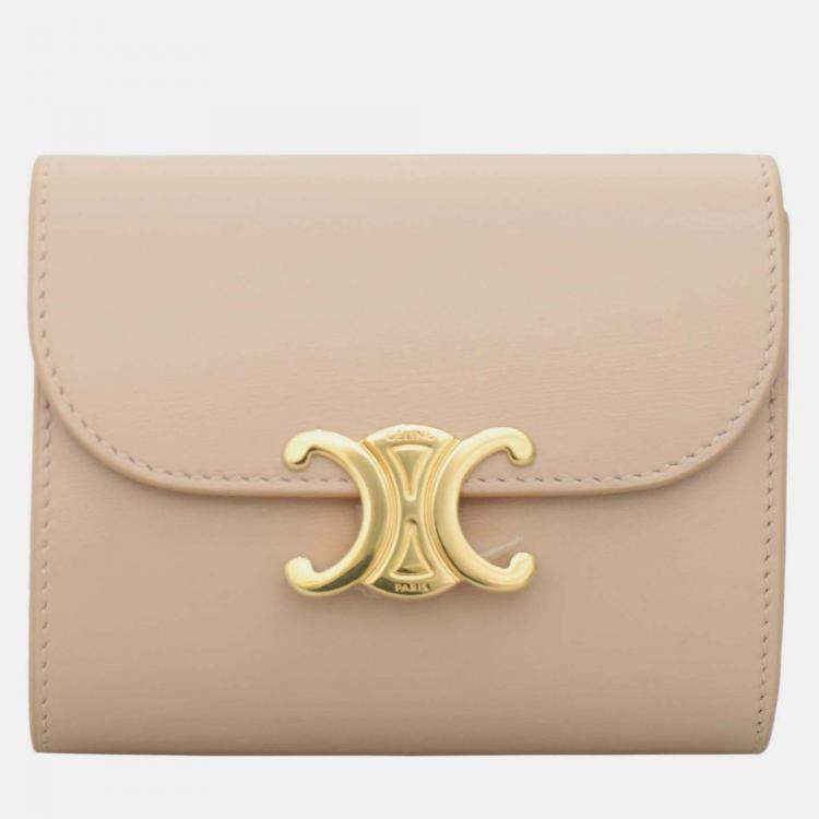 Pre Owned Celine Small Flap Wallet Triomphe Wallet