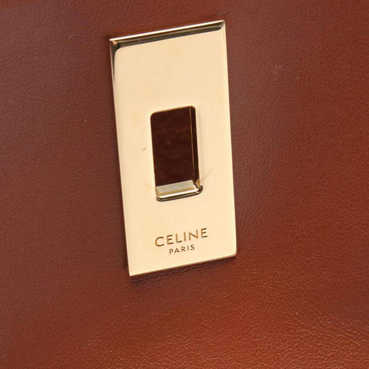 Pre Owned Celine Brown Leather Teen Bucket 16