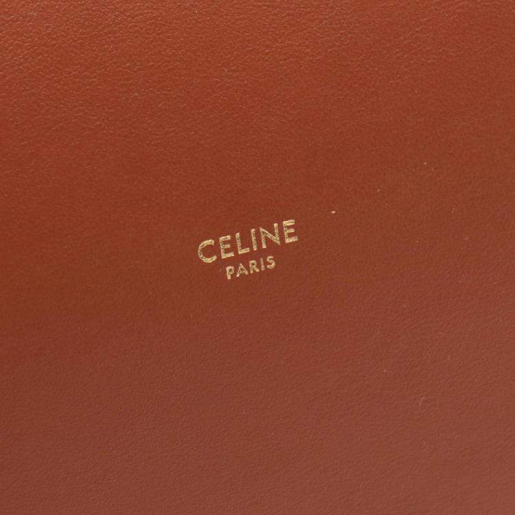 Pre Owned Celine Brown Leather Teen Bucket 16