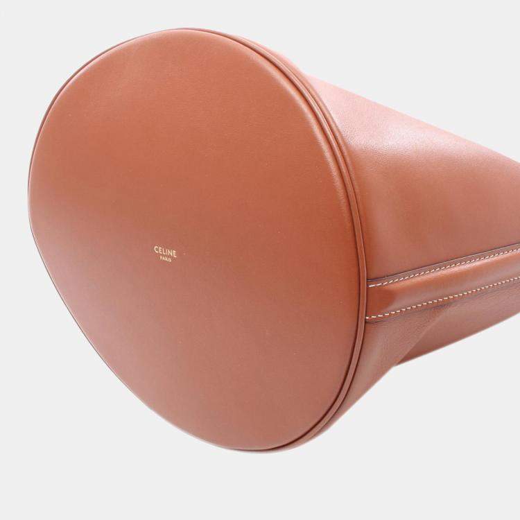 Pre Owned Celine Brown Leather Teen Bucket 16