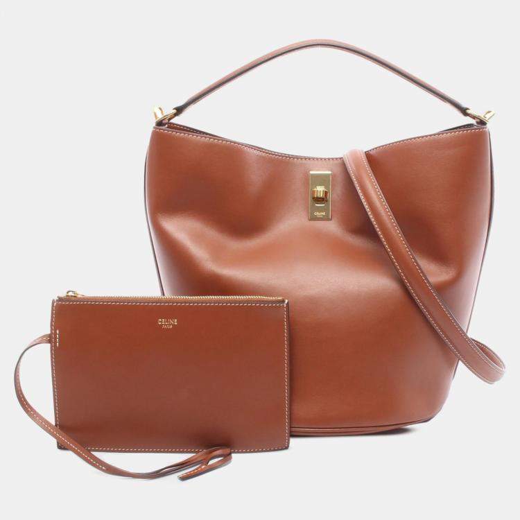 Pre Owned Celine Brown Leather Teen Bucket 16