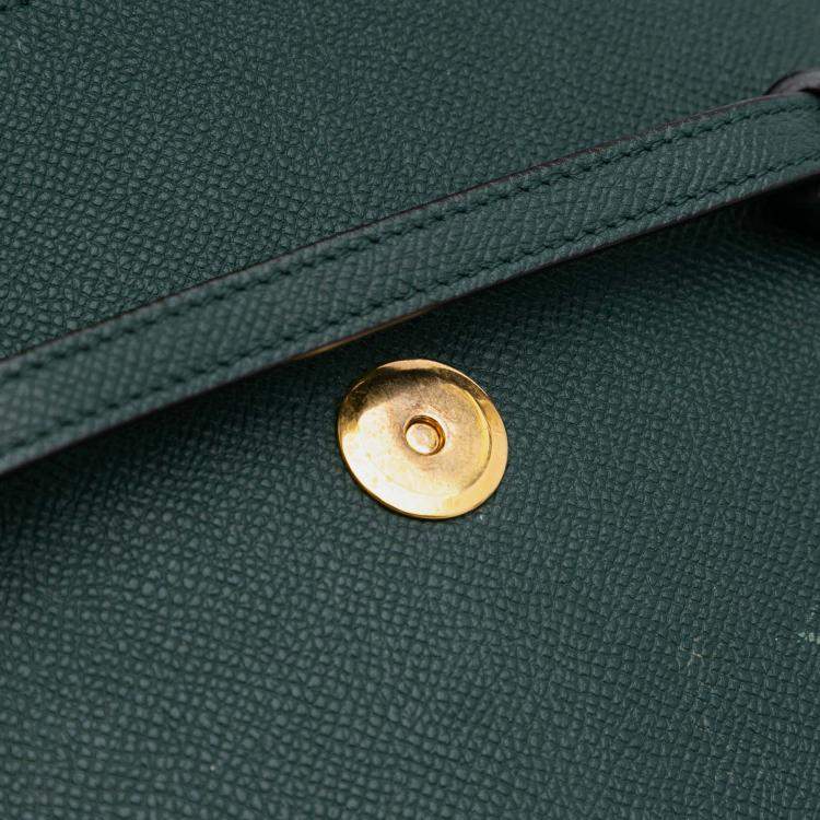 Pre Owned Celine Green Nano Grained Calfskin Belt Bag