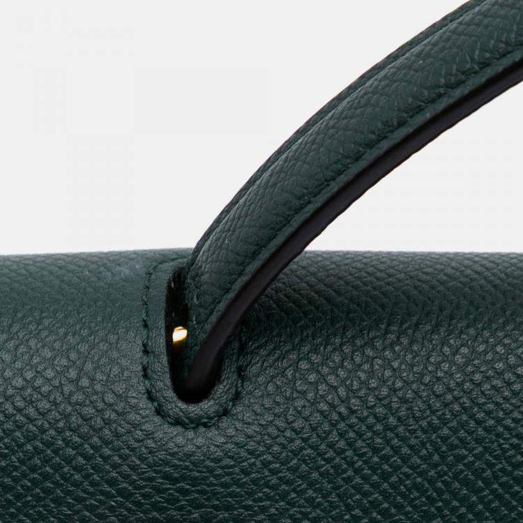 Pre Owned Celine Green Nano Grained Calfskin Belt Bag
