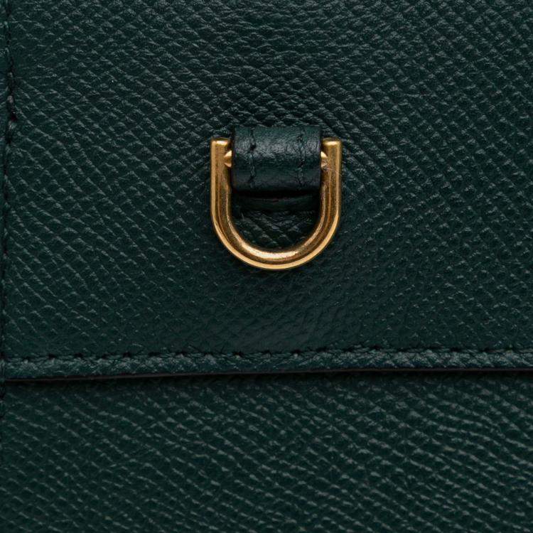 Pre Owned Celine Green Nano Grained Calfskin Belt Bag