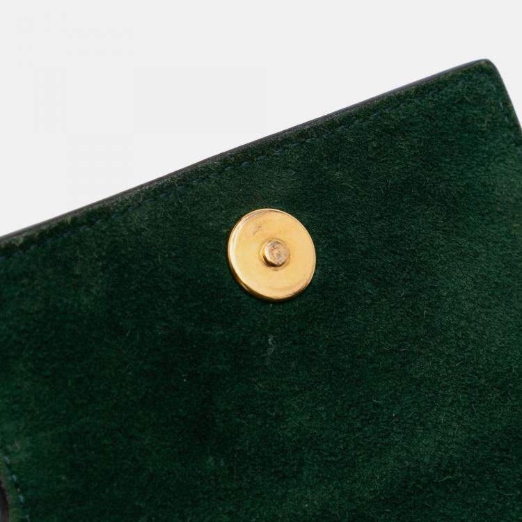 Pre Owned Celine Green Nano Grained Calfskin Belt Bag