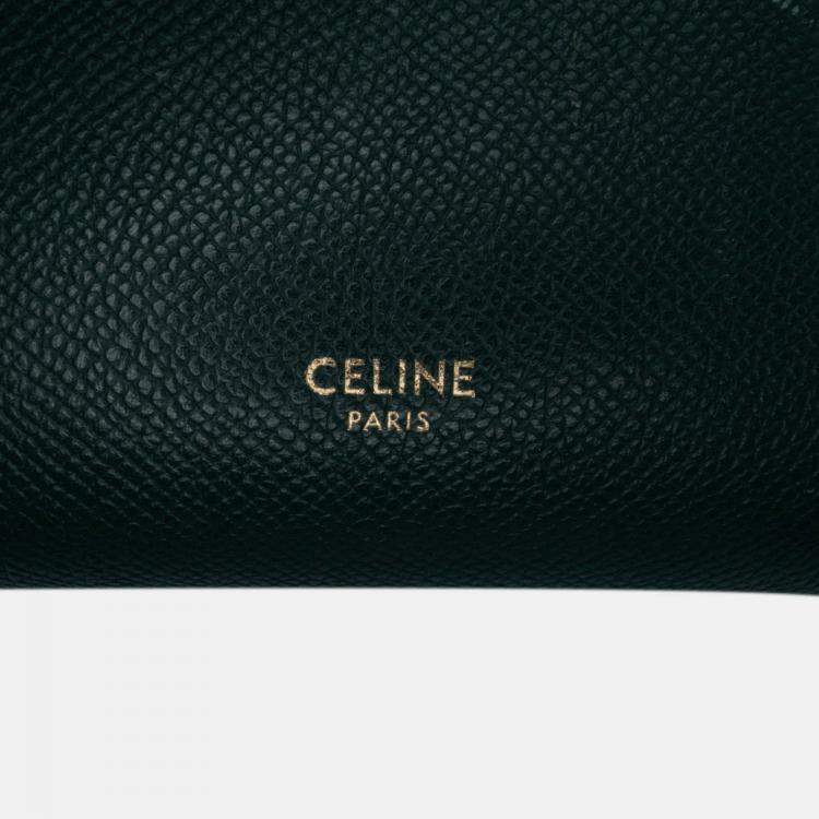 Pre Owned Celine Green Nano Grained Calfskin Belt Bag