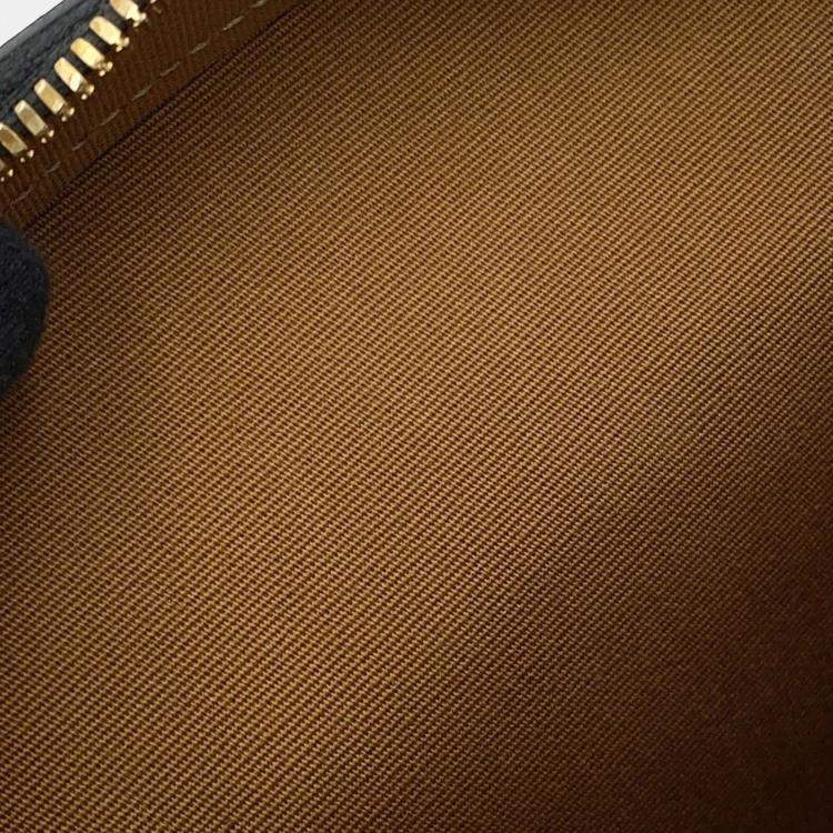 Pre Owned Celine Triomphe Tan PVC Leather Mini 2-Way Bowling Bag