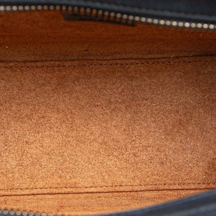 Pre Owned Celine Multicolor Nano Tricolor Leather Luggage Tote