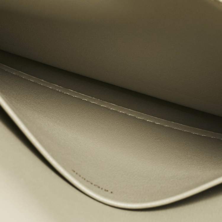 Pre Owned Celine Pistachio Green Leather Teen Triomphe Shoulder Bag