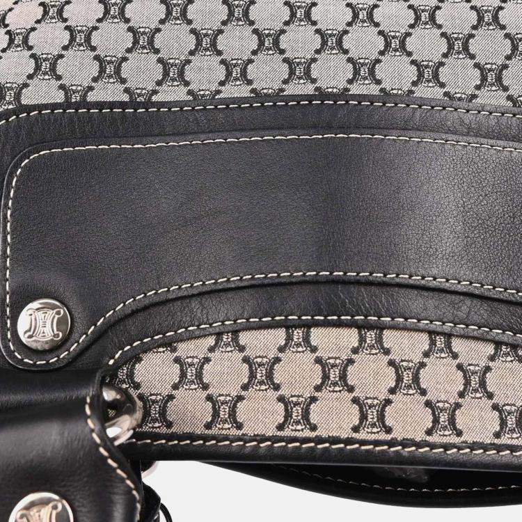 Pre Owned Celine Boogie Gray Canvas Macadam Tote Bag