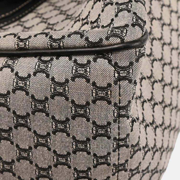 Pre Owned Celine Boogie Gray Canvas Macadam Tote Bag