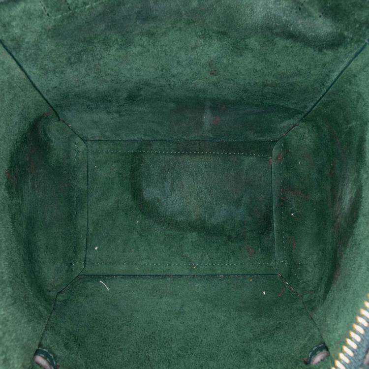 Pre Owned Celine Green Nano Grained Calfskin Belt Bag