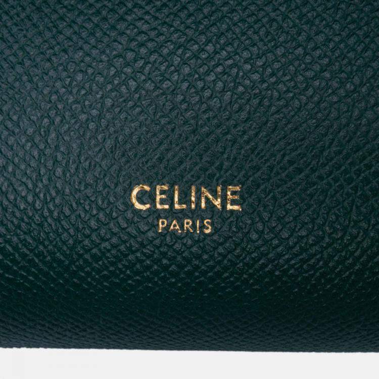 Pre Owned Celine Green Nano Grained Calfskin Belt Bag