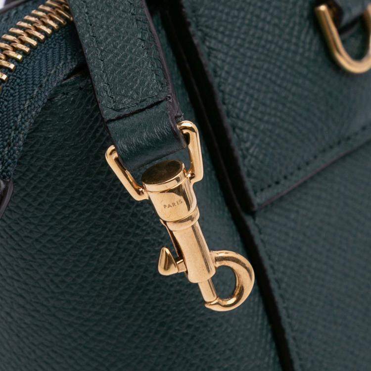 Pre Owned Celine Green Nano Grained Calfskin Belt Bag