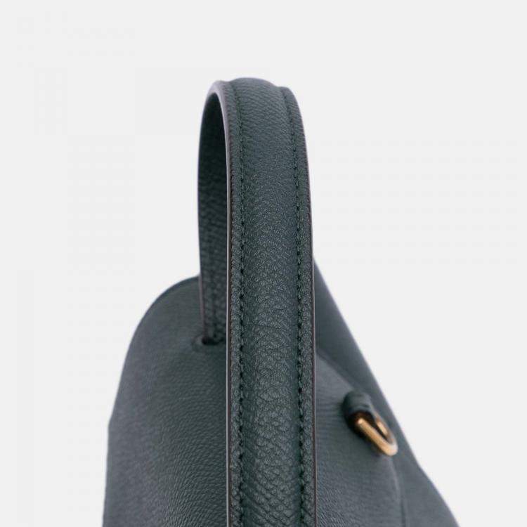 Pre Owned Celine Green Nano Grained Calfskin Belt Bag