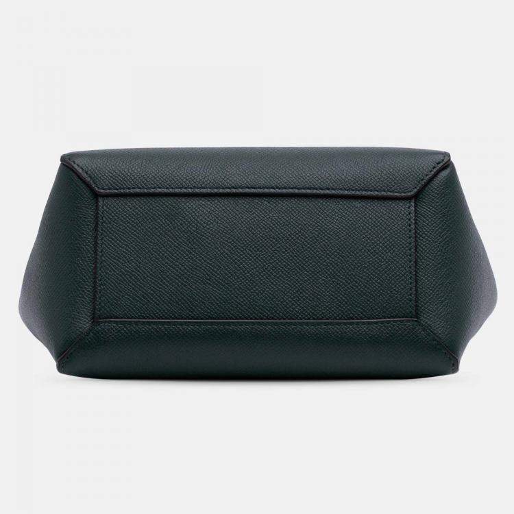 Pre Owned Celine Green Nano Grained Calfskin Belt Bag