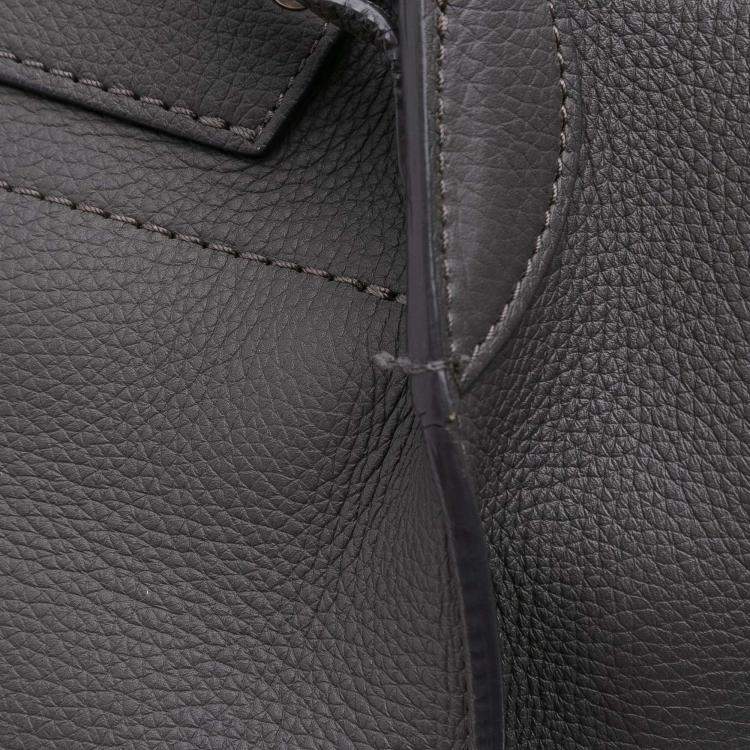 Pre Owned Celine Grey Small Grained Calfskin Big Bag