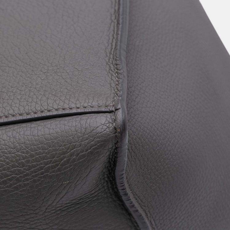 Pre Owned Celine Grey Small Grained Calfskin Big Bag