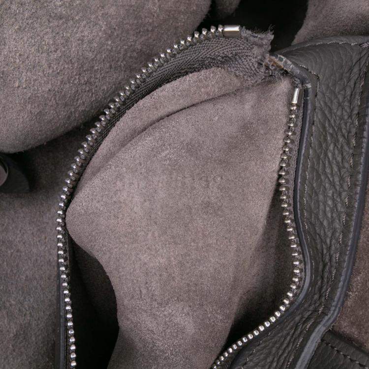 Pre Owned Celine Grey Small Grained Calfskin Big Bag