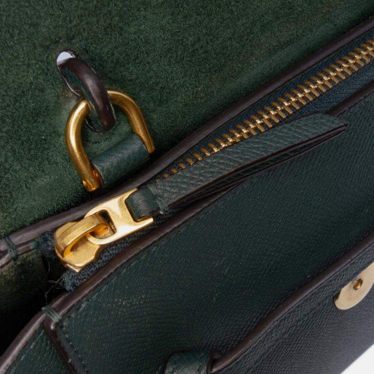 Pre Owned Celine Green Nano Grained Calfskin Belt Bag