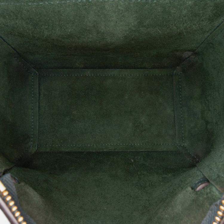 Pre Owned Celine Green Nano Grained Calfskin Belt Bag