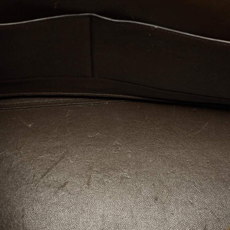 Pre Owned Celine Tricolor Leather Medium Trapeze Top Handle Bag