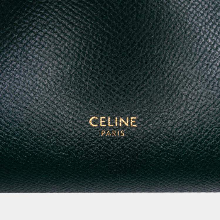 Pre Owned Celine Green Nano Grained Calfskin Belt Bag