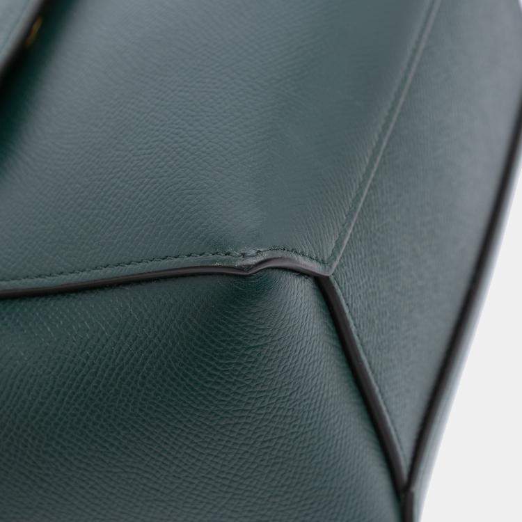 Pre Owned Celine Green Nano Grained Calfskin Belt Bag