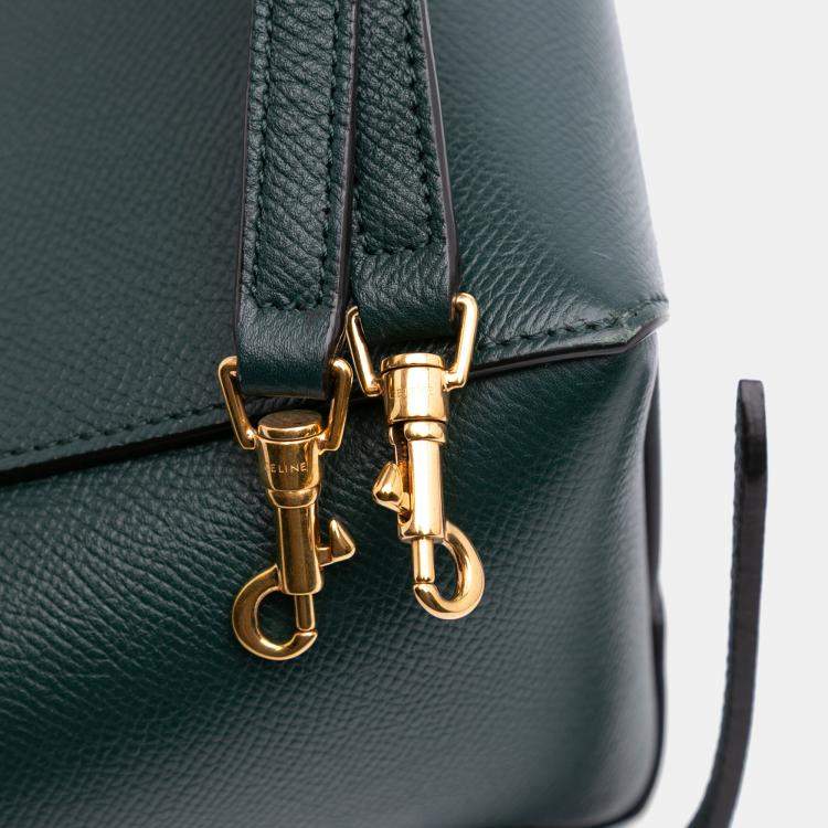 Pre Owned Celine Green Nano Grained Calfskin Belt Bag