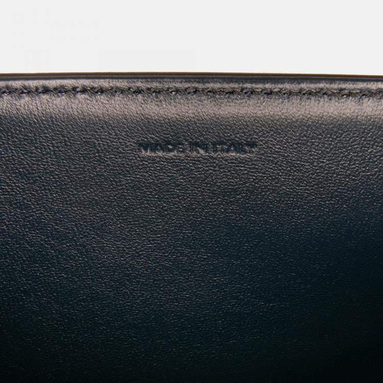 Pre Owned Celine Blue Classique Shiny Calfskin Triomphe Crossbody
