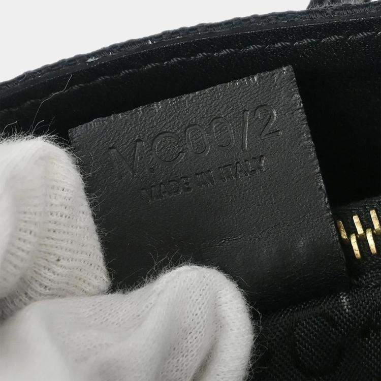 Pre Owned Celine Black Canvas C Macadam Tote Handbag