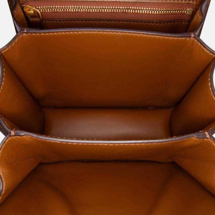 Pre Owned Celine Brown Small Calfskin Classic Box