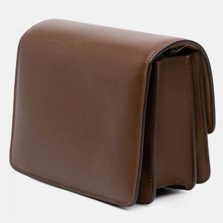 Pre Owned Celine Brown Small Calfskin Classic Box