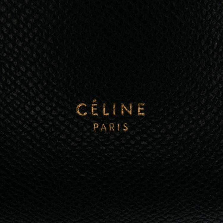 Pre Owned Celine Navy Blue Mini Grained Calfskin Belt Bag