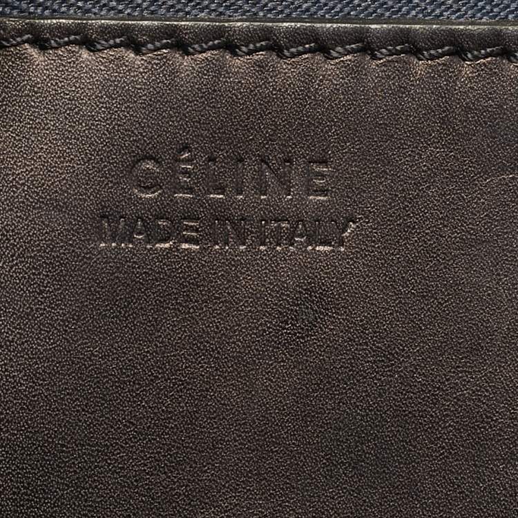 Pre Owned Celine Black Leather Small Tie Tote