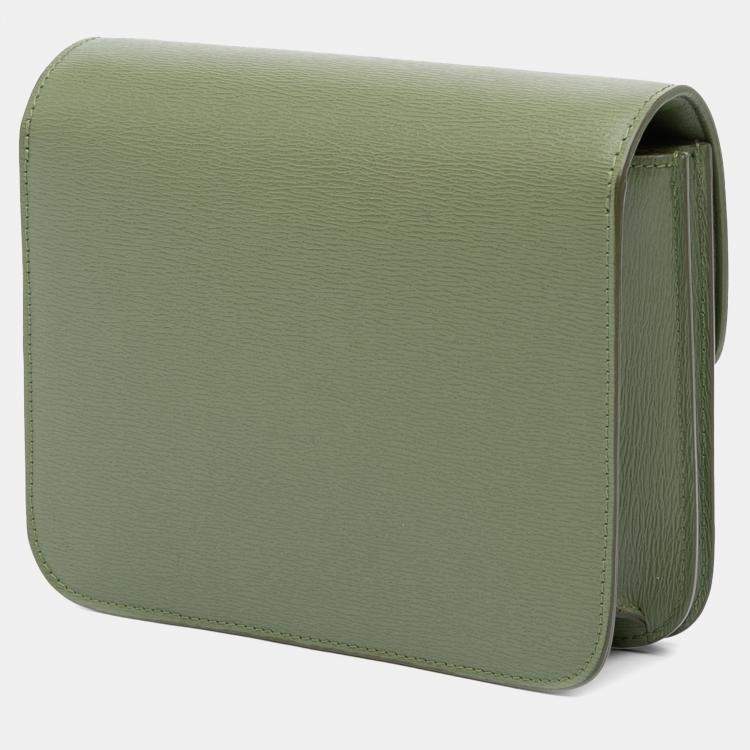 Pre Owned Celine Green Teen Calfskin Classic Box
