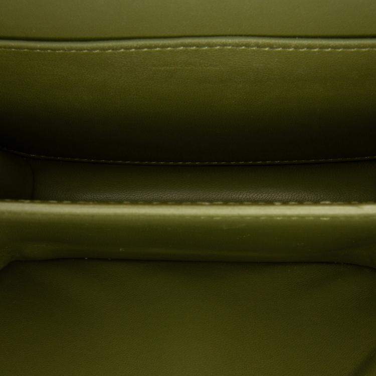 Pre Owned Celine Green Teen Calfskin Classic Box