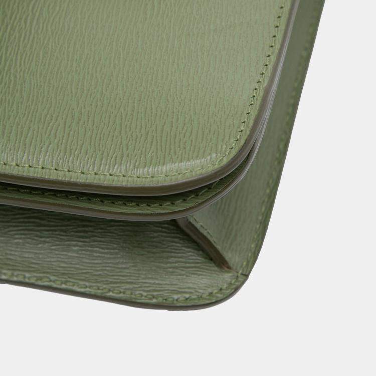 Pre Owned Celine Green Teen Calfskin Classic Box