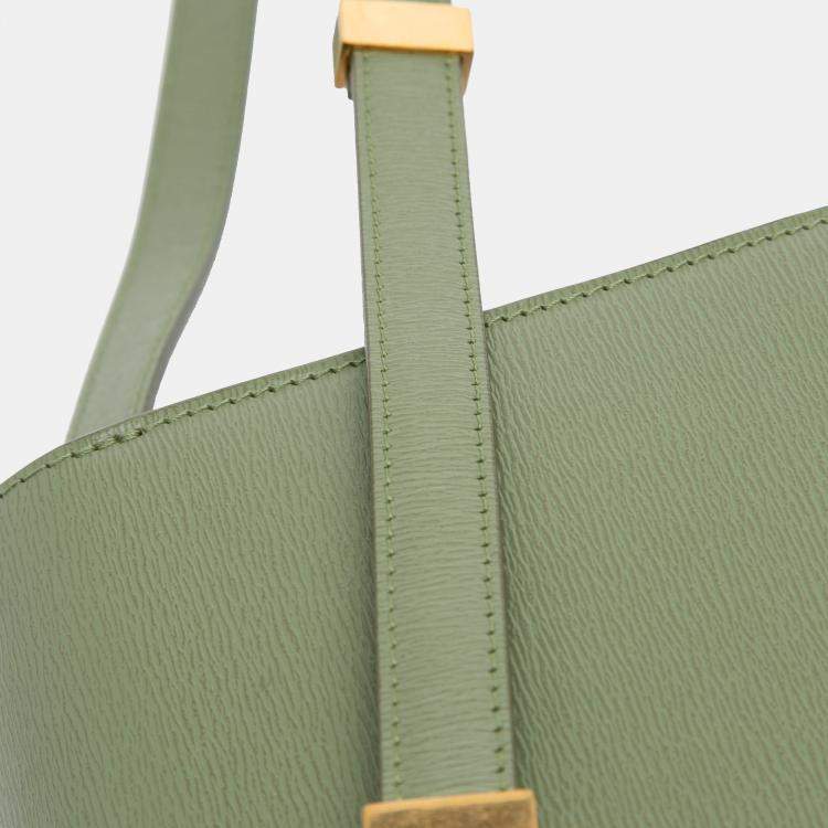 Pre Owned Celine Green Teen Calfskin Classic Box