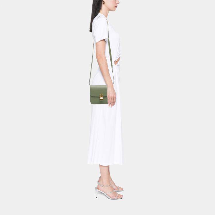 Pre Owned Celine Green Teen Calfskin Classic Box