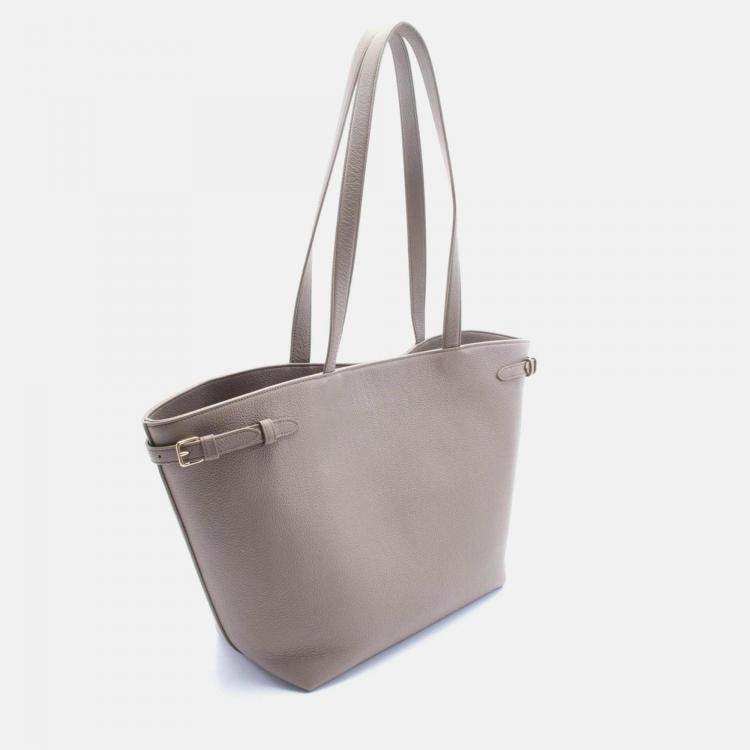 Pre Owned Celine Medium Cabas Anais Cuir Triomphe Beige Leather Tote Bag